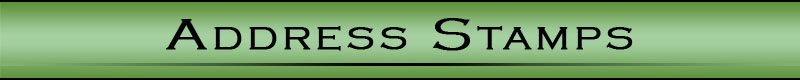 Address stamps save you from hand writing your address on business or personal correspondence. Order 1 or enough for a whole office! Indiana Stamp has many sizes and styles, and we sell ink and replacements pads for address stamps, too!